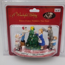 1998 It’s A Wonderful Life Bailey Family Trimming Tree Ceramic Figurine Open Box picture