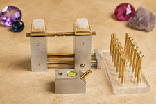 Lapidary Faceting Combo Set | 12 Brass Dop Sticks + Aluminium Jig Transfer + Ang picture