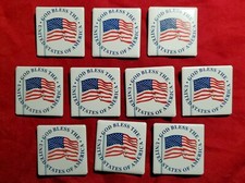 10 Flag Pin LOT * GOD BLESS AMERICA * Made in the USA * JULY 4th * Independence picture