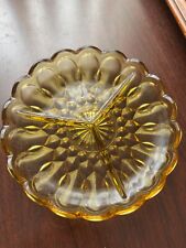 Fairfield 3-part Amber Relish by Anchor Hocking Glass picture
