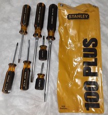 Vintage Stanley 66-242 100 Plus 7 Piece Screwdriver Set Made In USA picture