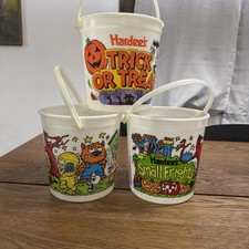 Vintage 1995 Hardee's Halloween Bucket/ Pail 3 Buckets picture