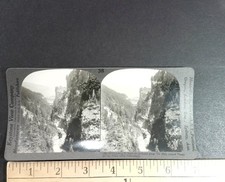 Via Mala Gorge Switzerland Stereoview Keystone View Co. Curved Mount picture