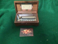 Vtg Reuge Saint Croix Cylinder 3 Songs Beethoven Music Box Switzerland 3/72 picture