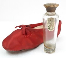 RARE VINTAGE ANTIQUE METEOR DE COTY SHOES PERFUME BOTTLE MADE IN FRANCE picture