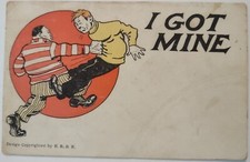 Vintage Postcard I Got Mine Gut Punch Art Humor 1907 AA23 picture
