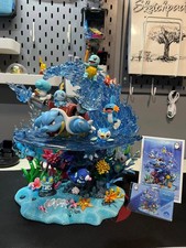 Ocean Blastoise Egg Studio Resin Statue Collectibles Model 32cm picture