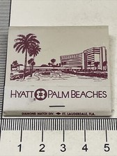 Vintage Matckbook Cover  Hyatt Palm Beaches  West Palm Beach, FL  gmg  Unstruck picture