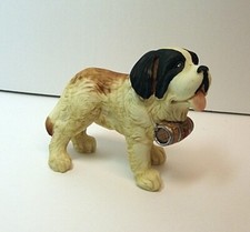 WONDERFUL Nigri Italy Resin Dog St Bernard Figure Nice Detail Figurine picture
