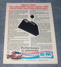 1975 B&M Quick-Click Shifter Vintage Ad 