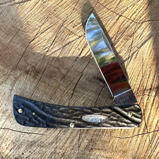 Case XX Rough Black Jigged Synthetic Sod Buster Jr Knife | NIB | picture