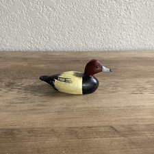Redhead Duck Decoy Figurine by Joe Seme Elmer Crowell Style picture