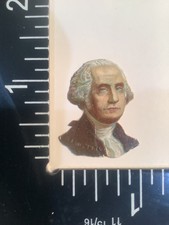 Vintage 1880’s (Small) Victorian Die Cut Scrap President George Washington Gd picture