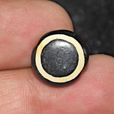 Rare Antique Old Tibetan Himalayan Etched Agate Stone Luk Mik Bead picture
