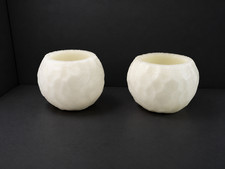2x Chesapeake Bay Candle Wax Lantern Oversized Tealight White 4.9inx6.7Dia 1.2oz picture