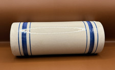 Antique Blue Band Salt Glaze Stoneware Rolling Pin Barrel No Handles Primitive picture
