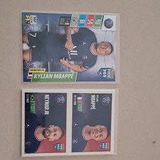 2022 Panini FIFA 365 PSG 2 Card Lot Stikers #107 #178a #178b Mbappe Neymar Jr picture