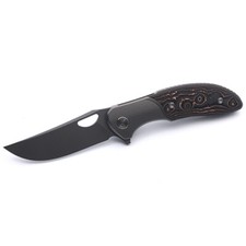 Miguron Dromos Folding Knife Broze/CF Handle M390 Plain Dark Grey MGR-611CBN picture