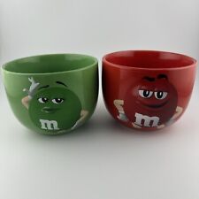 m&m's Green & Red Ceramic Character Bowl 2023 Frankford *H picture