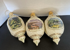 Bradford Editions Irish Blessings Porcelain Christmas Ornaments picture
