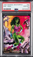1992 Skybox Marvel Masterpieces She-Hulk #82 PSA 10 Gem Mint - Joe Jusko #1 picture