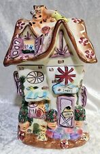 Sweets Shop Cookie Jar - Cottage Of Sweets Shop Canister/Cookie Jar- EUC  picture