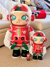 POP MART Space Molly Christmas 1000% 400% 100% x2 Premium Collector Bundle picture