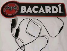 Bacardi Light Up Sign Bar Man Cave Drinks Rum Alcohol Decor LED Promo picture