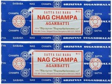 Satya Sai Baba Nag Champa Agarbatti Pack of 2 Incense Sticks Boxes Blue picture