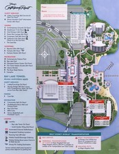 2026 Walt Disney World Contemporary and Bay Lake Tower Resort Map WDW - New picture