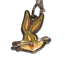 Vintage 1998 Bugs Bunny Necklace 18”Looney Tunes Warner Bros Cartoon  L 15 NEW picture