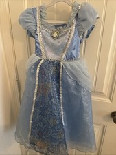 Disneyland Parks Cinderella Dress Costume Halloween Blue Disney Girls Size 5/6 picture