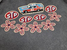 Vintage STP Racing Stickers.  NOS. Lot of 10 picture