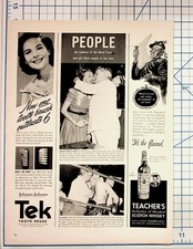 1939 Magazine Page Don Budge Bromo-Seltzer Ad Teacher's Scotch Whisky picture
