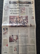 2009 Youngstown Vindicator Newspaper Super Bowl XLIII 43 Steelers Champ Feb 2 picture