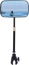 Boat Mirror Rear View with Telescoping Pole, 5.3 X 9 Inch 360° Rotation Multiple picture