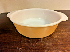 Fire King Anchor Hocking Casserole Bowl, 447 1 1/2 Qt, Peach Lustre picture