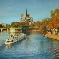 French Government Travel Poster Paris La Seine Et Notre-Dame 24x39 Vintage picture