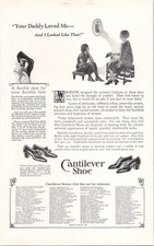 Cantilever Shoe Vintage 1925 Original Print Ad Women's Flexible Footwear picture