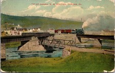 Vintage Postcard - Tyrone PA Penna RR PRR  'Y' Wye Crossing - c1915 (E1) picture