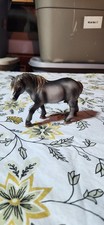 Schleich Percheron Mare Dark Grey Walking Horse #13626 2007 Retired Figurine picture