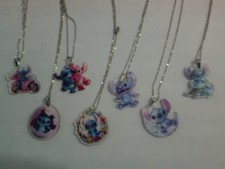 7 NEW acrylic flat 2D DISNEY LIL & STITCH necklaces picture