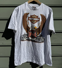 Vintage 1995 Harley-Davidson York Pennsylvania Museum Graphic T-Shirt Large Gray picture
