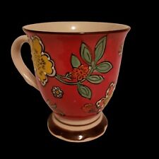 Royal Ceramic Floral Coffee Mug Cup Moriage White Dots Vintage READ DESCRIPTION  picture