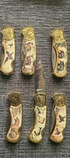 6 Franklin Mint Wildlife Collectors Knives picture
