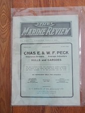 RARE 1906 Marine Review Mag. March 8;  Lake Superior Nov. '05 Storm Photos  VG  picture
