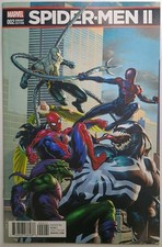 Marvel Comics Spider-Men II #2 Jesús Saíz Connecting Variant NM- 9.2 picture