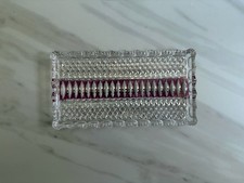 Vintage Cut Glass glass Vanity Tray Timeless Elegant picture