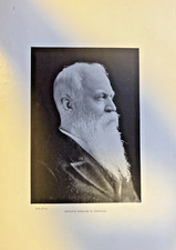 1895 Vintage Magazine Illustration William M. Stewart Nevada Senator picture