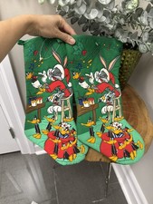 Vintage 1999 Looney Tunes Christmas Stockings - Set of 2 picture